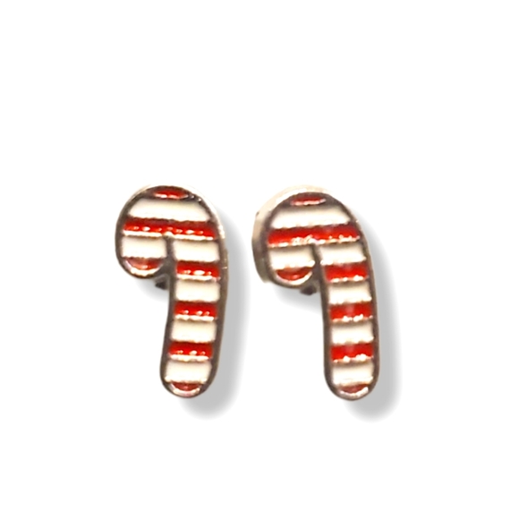 ♥️ 4 for $25 ♥️ #X3 New Holiday Candy Cane Candycane Christmas Earrings Holiday - Picture 1 of 3